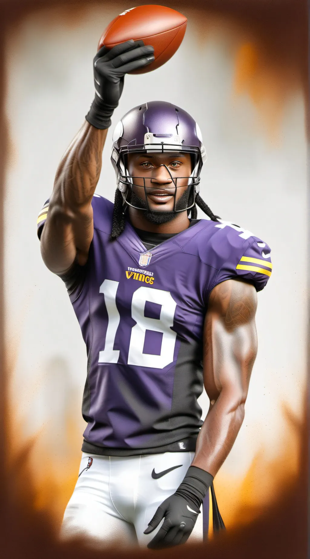 ai character: justin jefferson  background