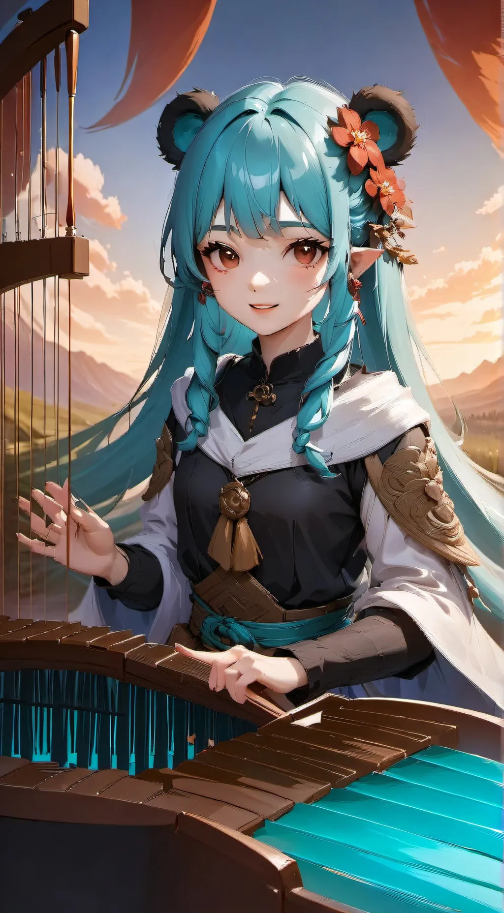 ai character: Sky background