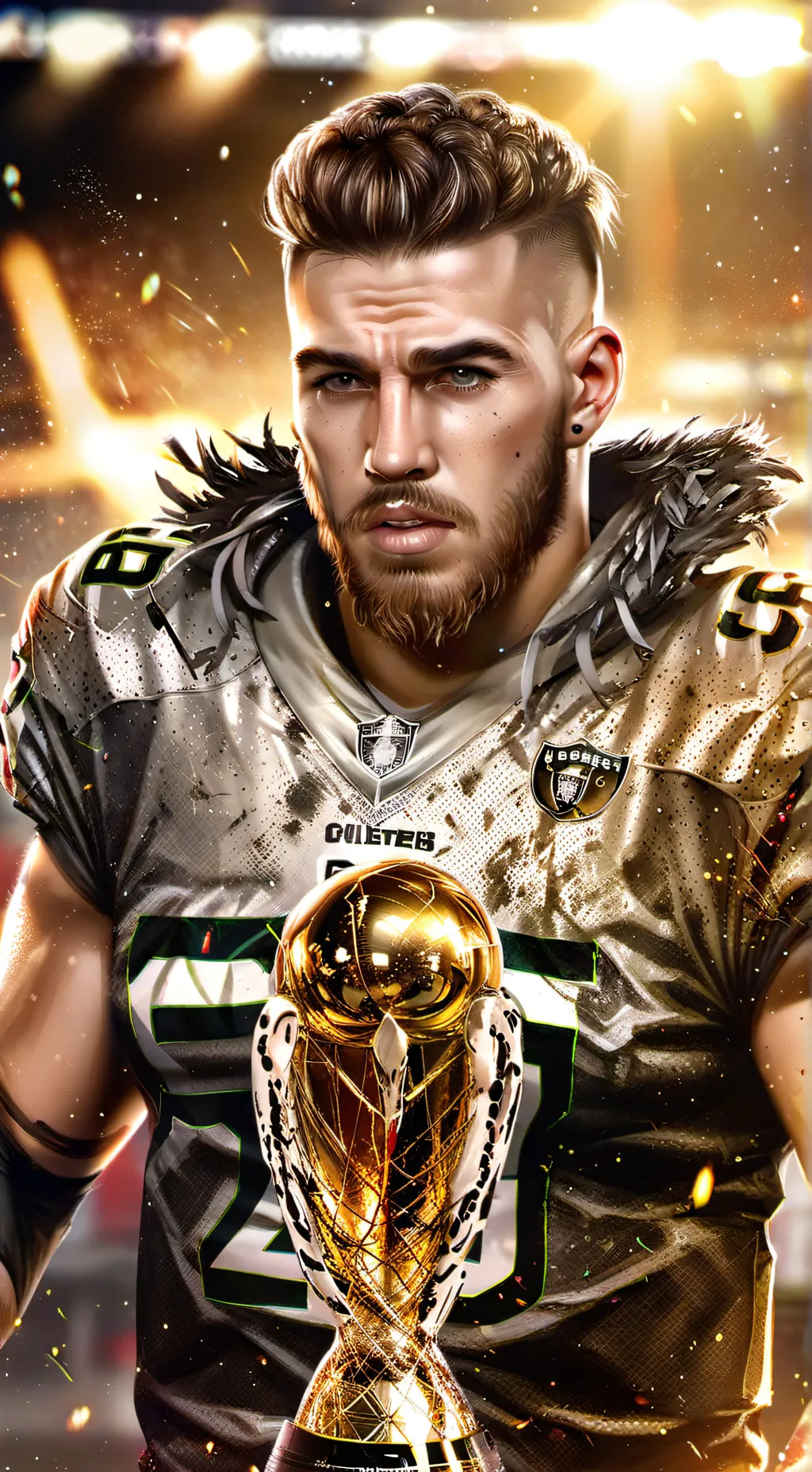 ai character: Travis kelce background