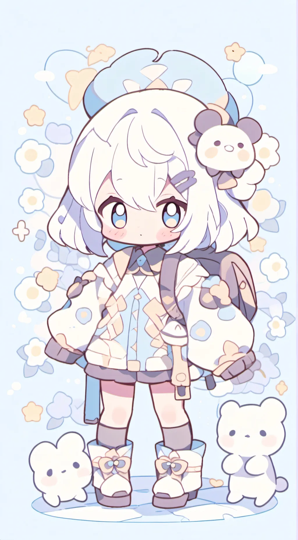 ai character: Chibi background