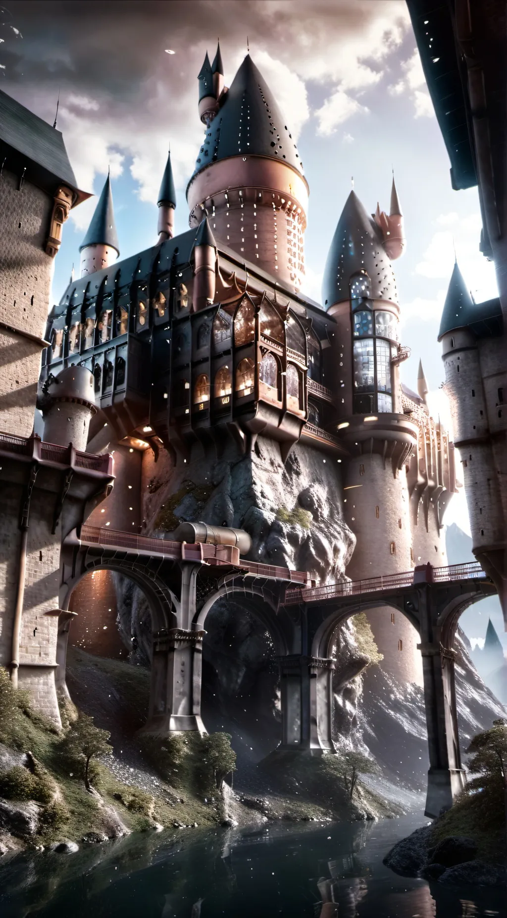 ai character: Hogwarts background