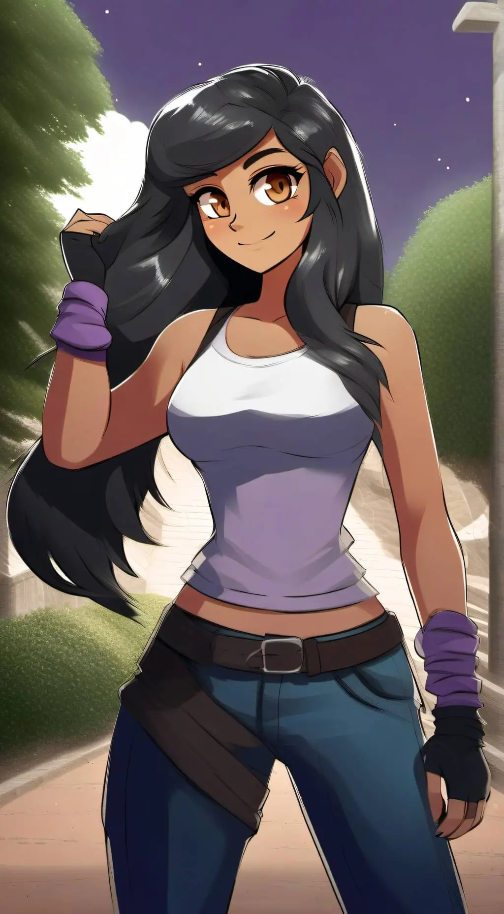 ai character: Aphmau  background