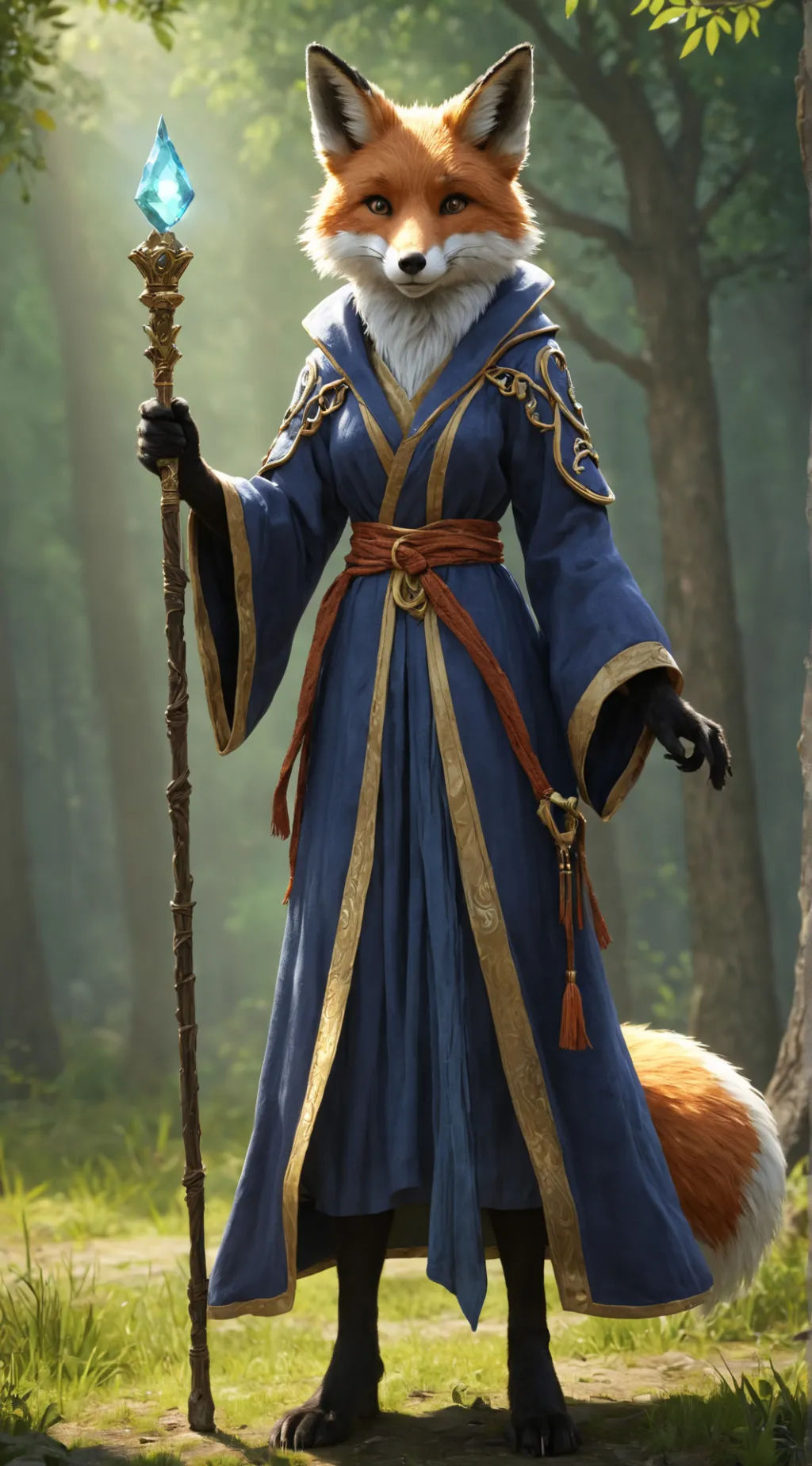 ai character: Aurelia brightpaw background