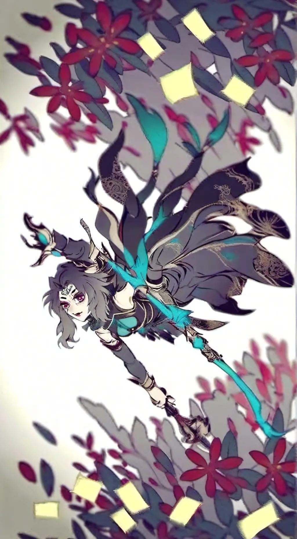 ai character: KNY New Hashira background
