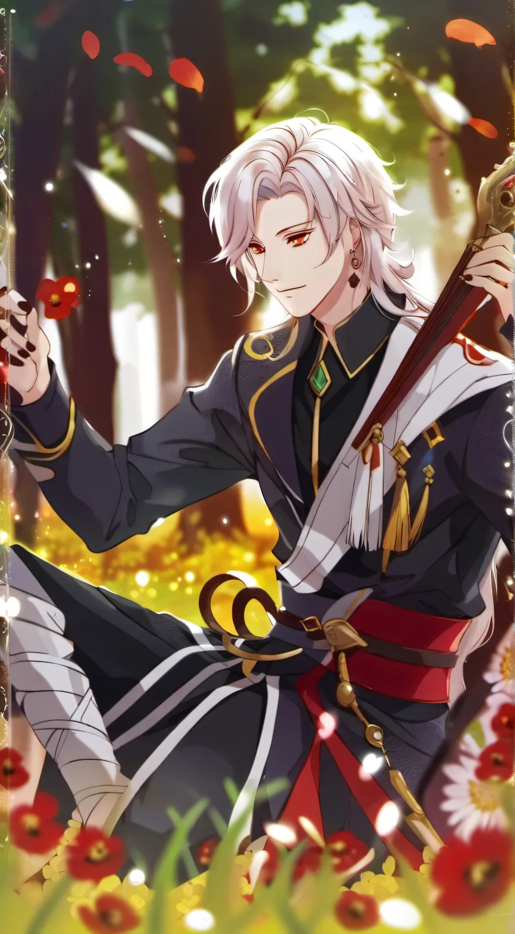 ai character: sexy boy❤️😏 background