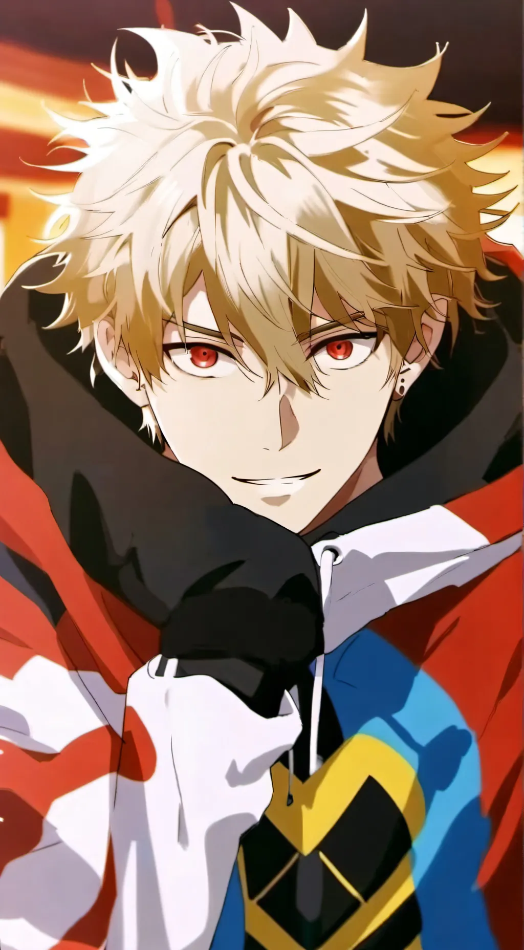 ai character: Bakugo LOL background