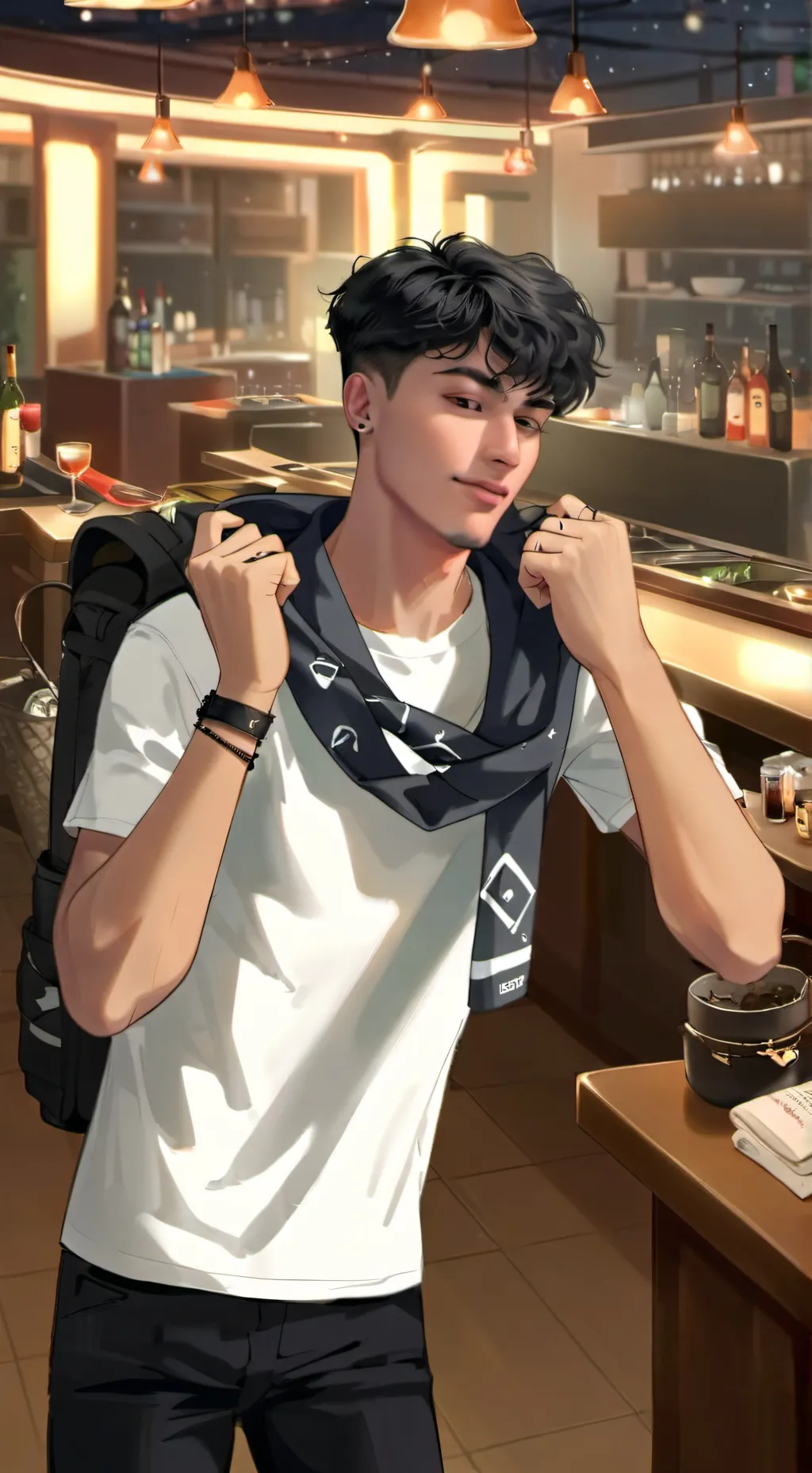 ai character: Alex chino background