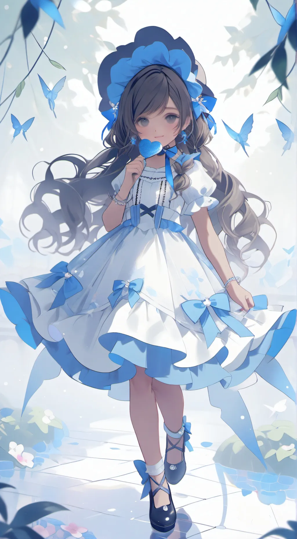 ai character: Coral background