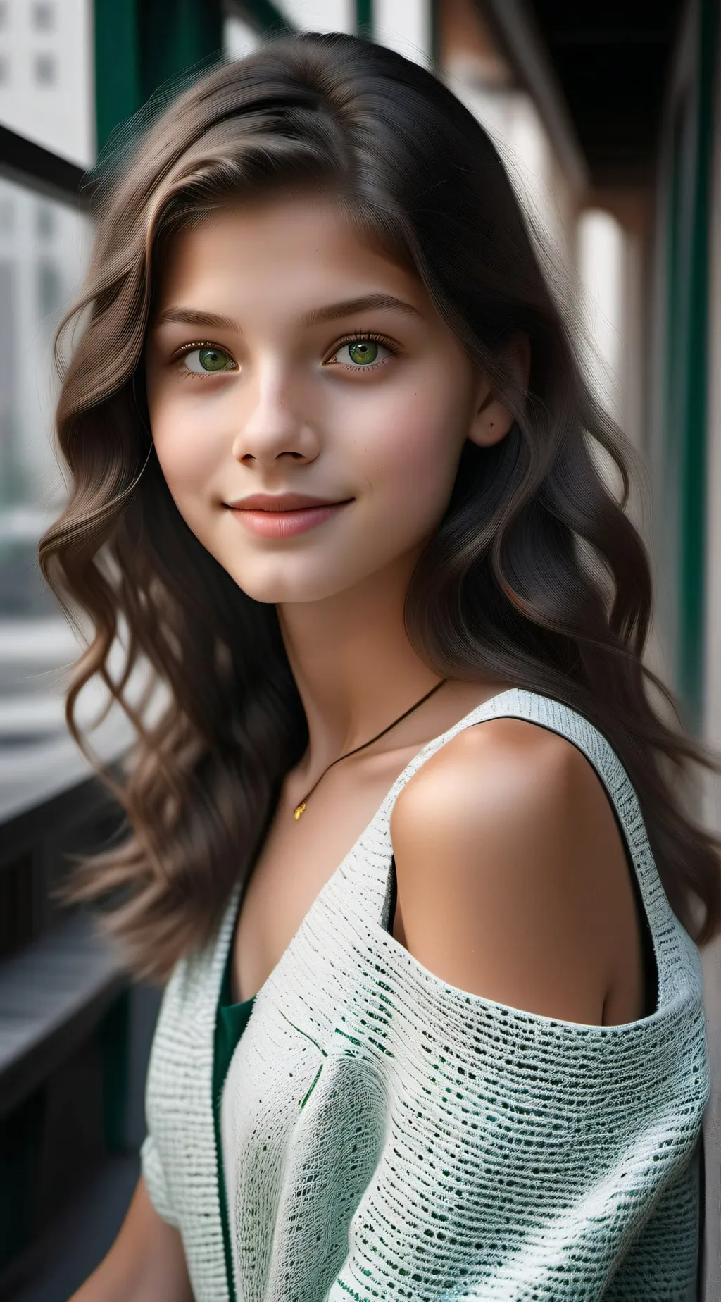 ai character: Ashley or ash  background