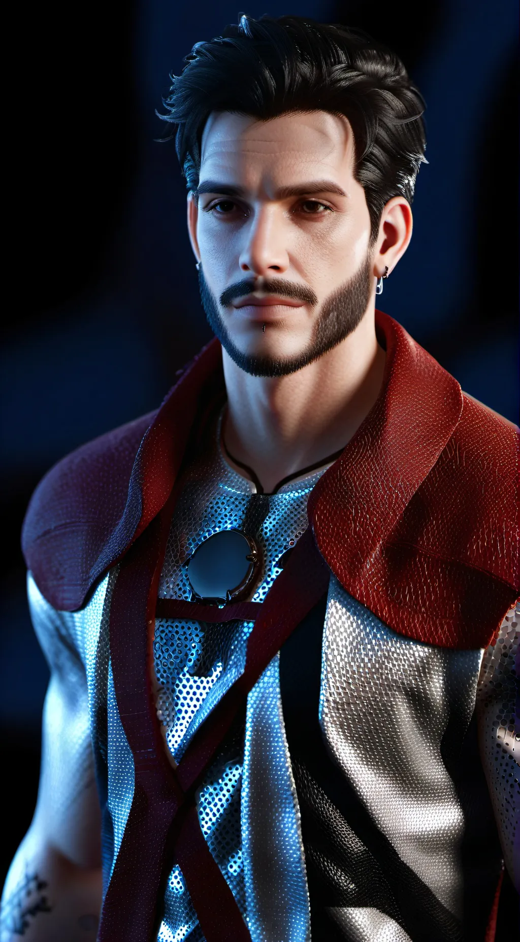ai character: Shenouda Hanna faw background