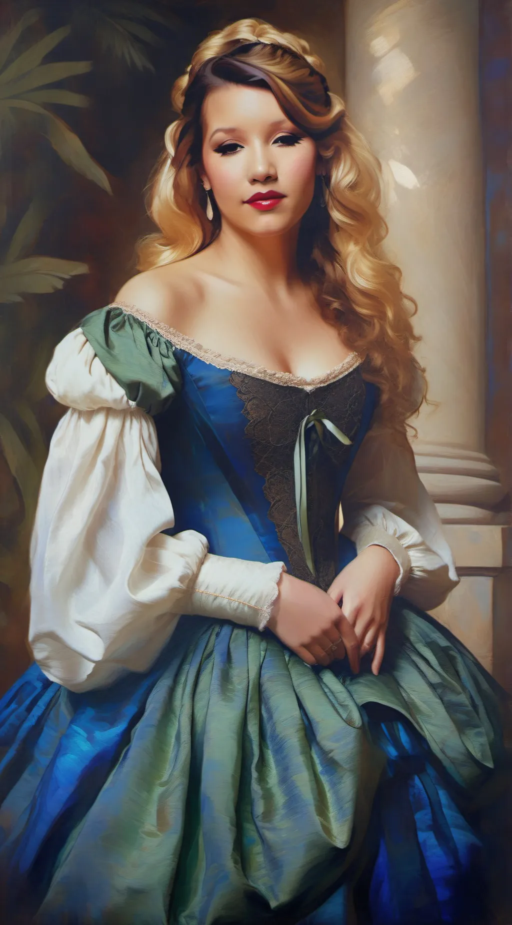 ai character: rose background