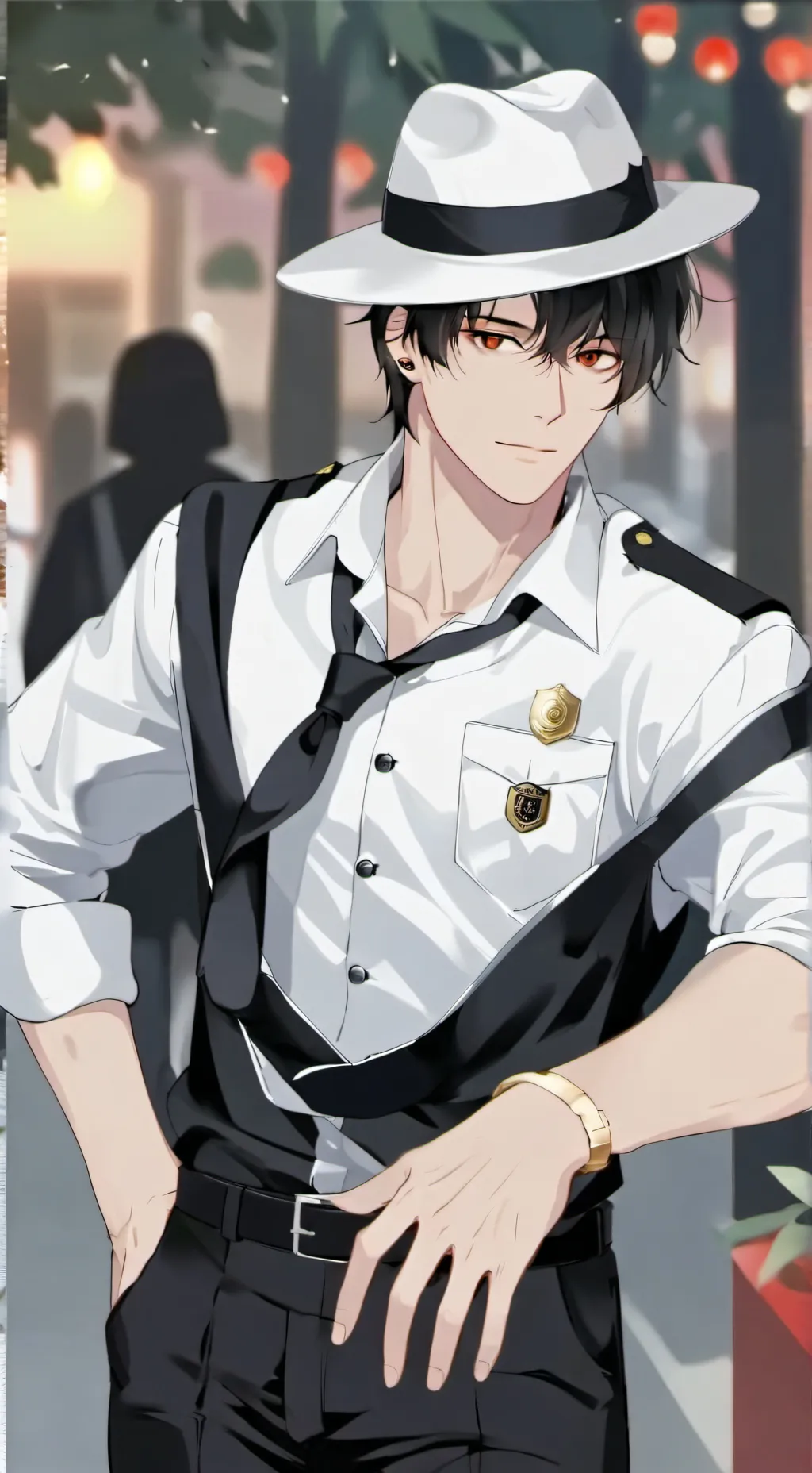 ai character: Policia (Señor) background