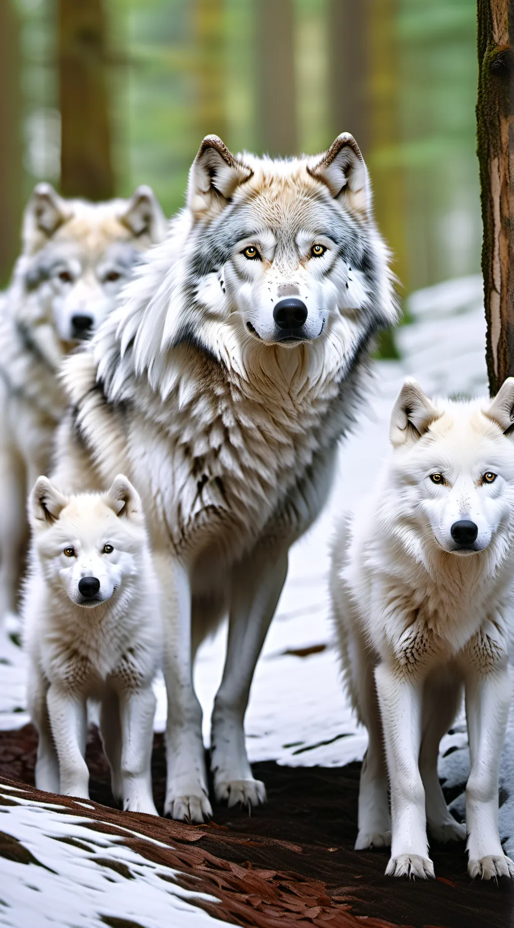 ai character: Hogwarts wolf background