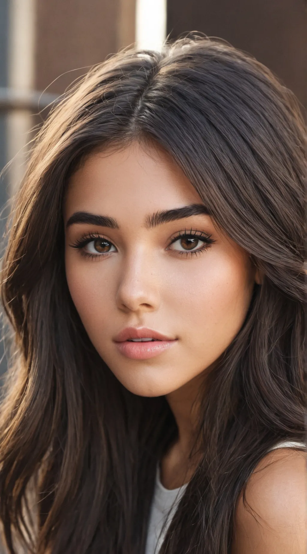 ai character: Madison Beer  background