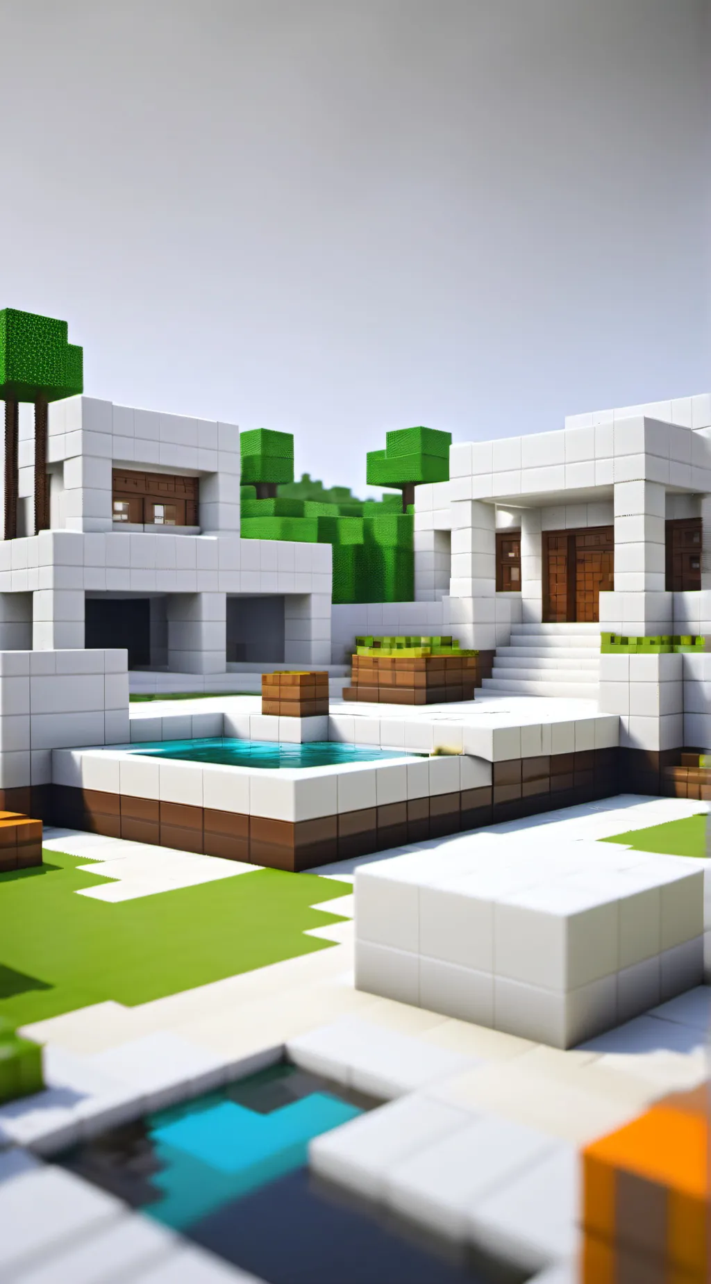 ai character: Minecraft background