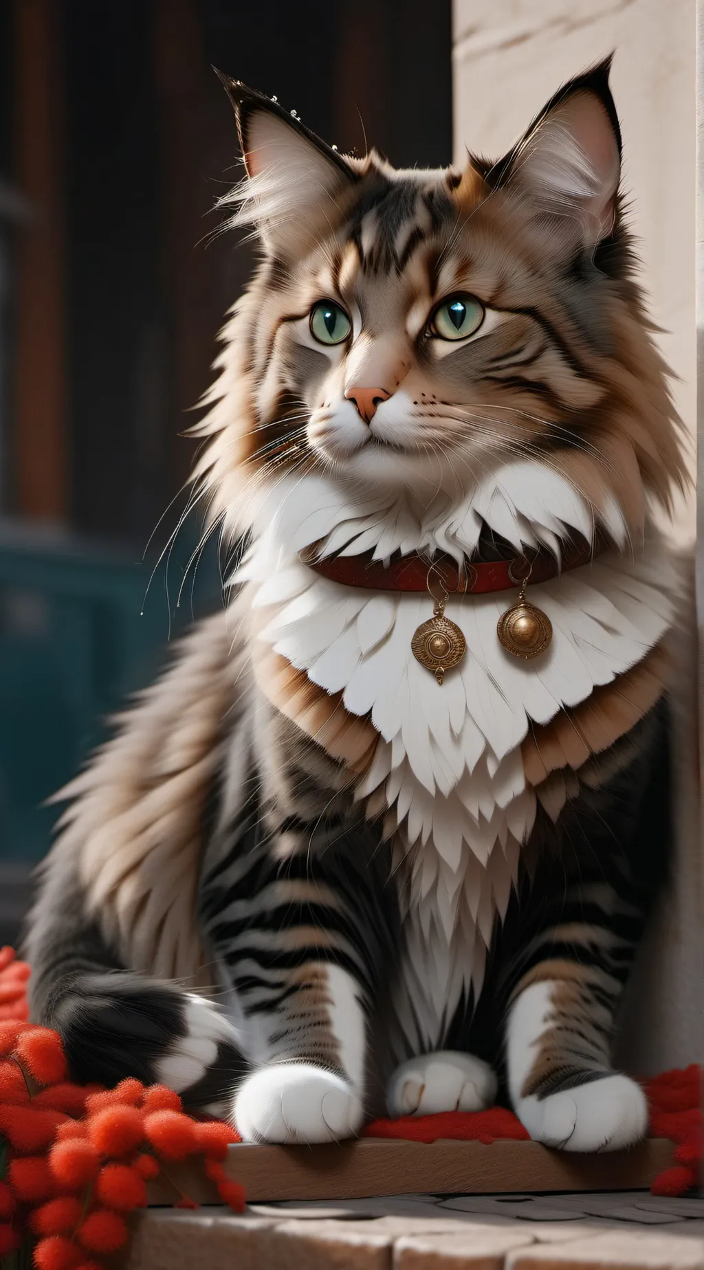 ai character: cat alastor meme background