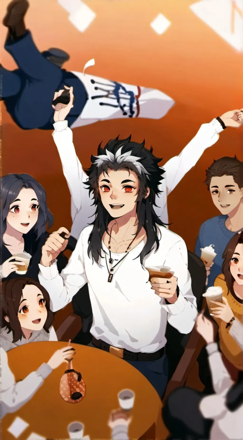 ai character: friend group background
