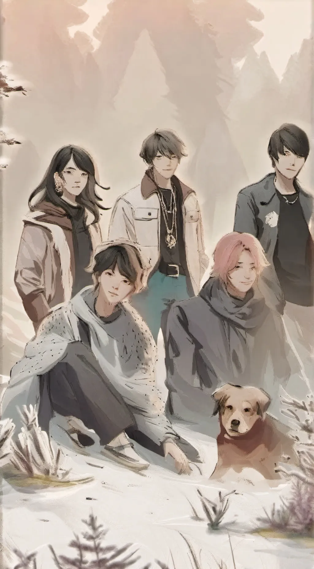 ai character: omz crystal background