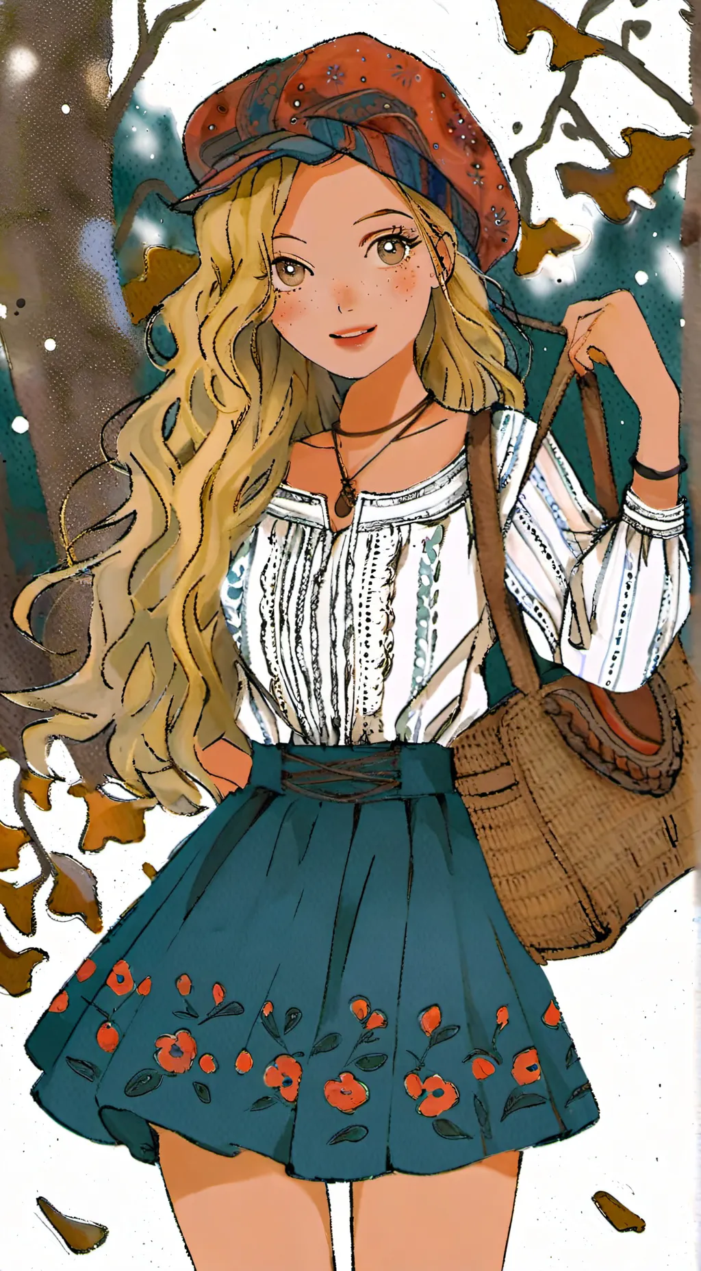 ai character: ~Autumn~ background