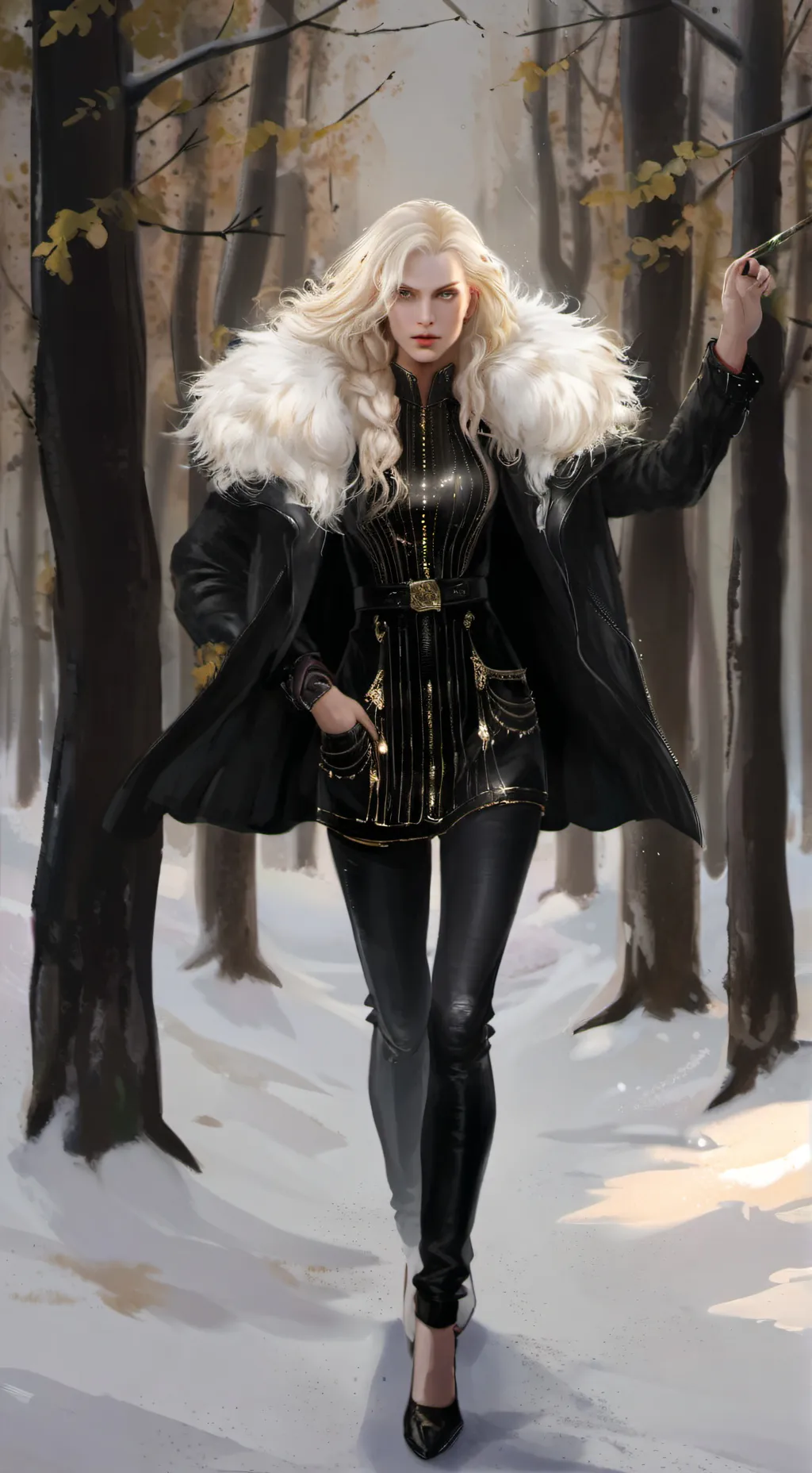 ai character: Alexandra Densovch background