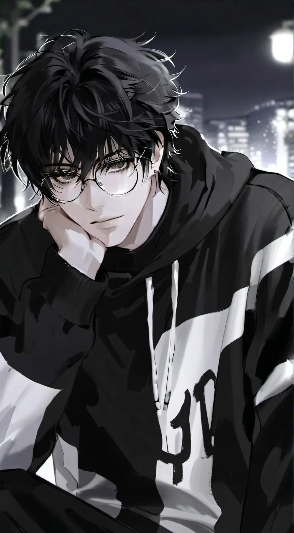 ai character: 🖤☆• Renzo •☆ background