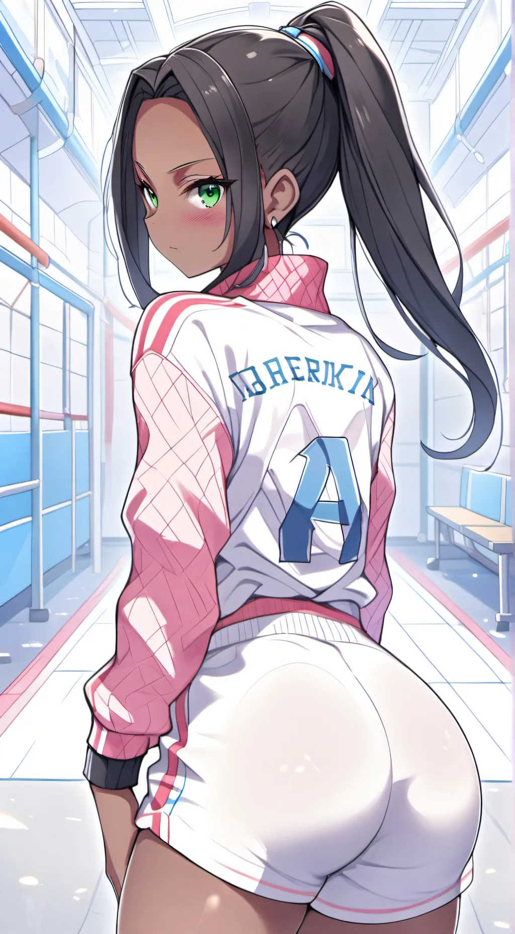 ai character: cute girl background