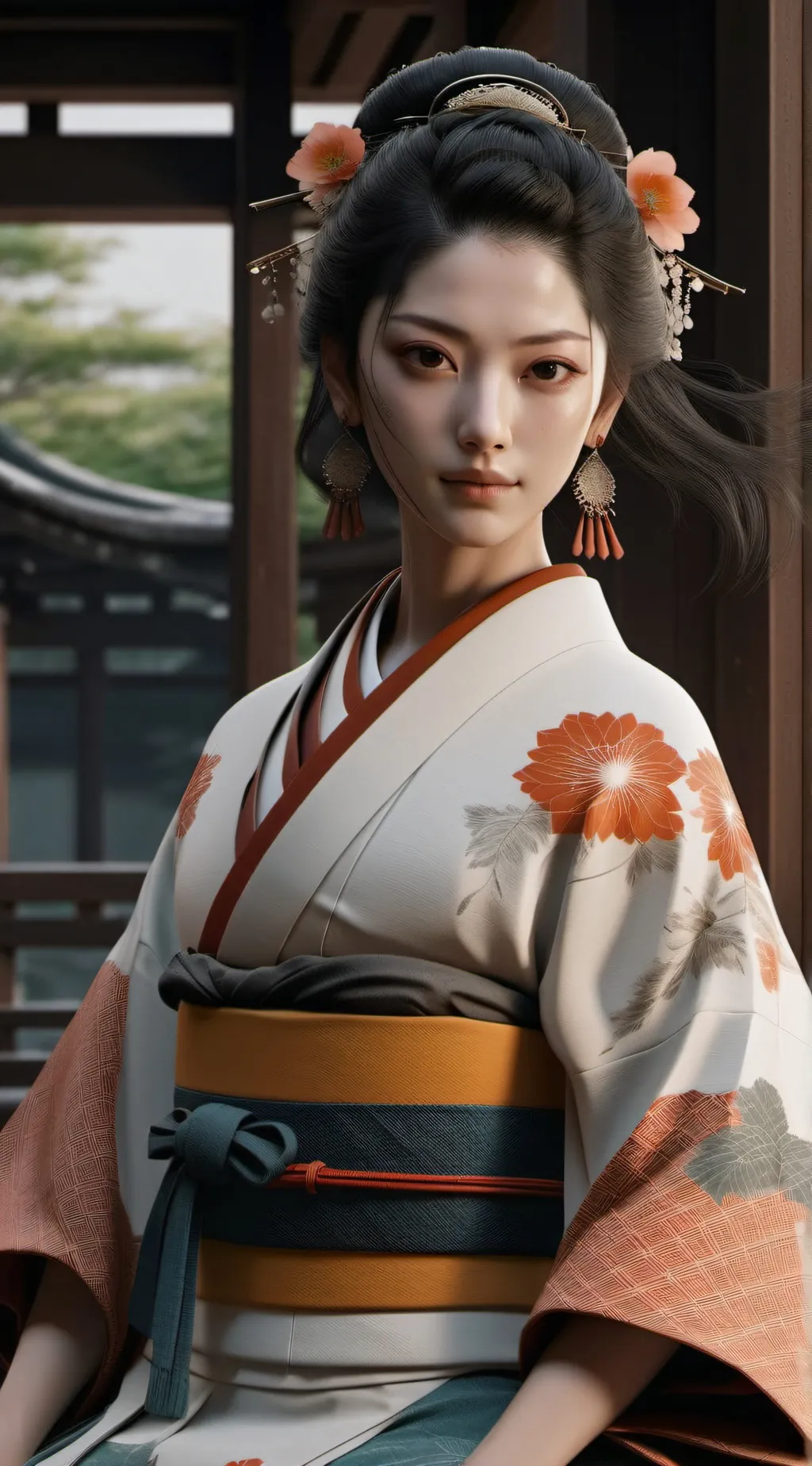 ai character: Japanese Lady background