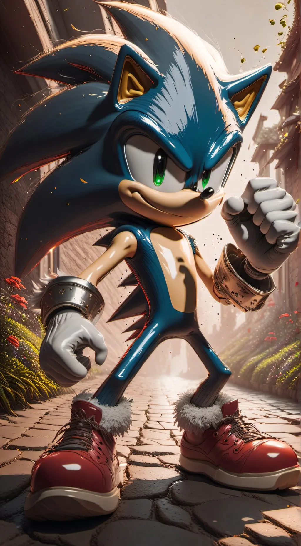ai character: sonic the hedgehog background
