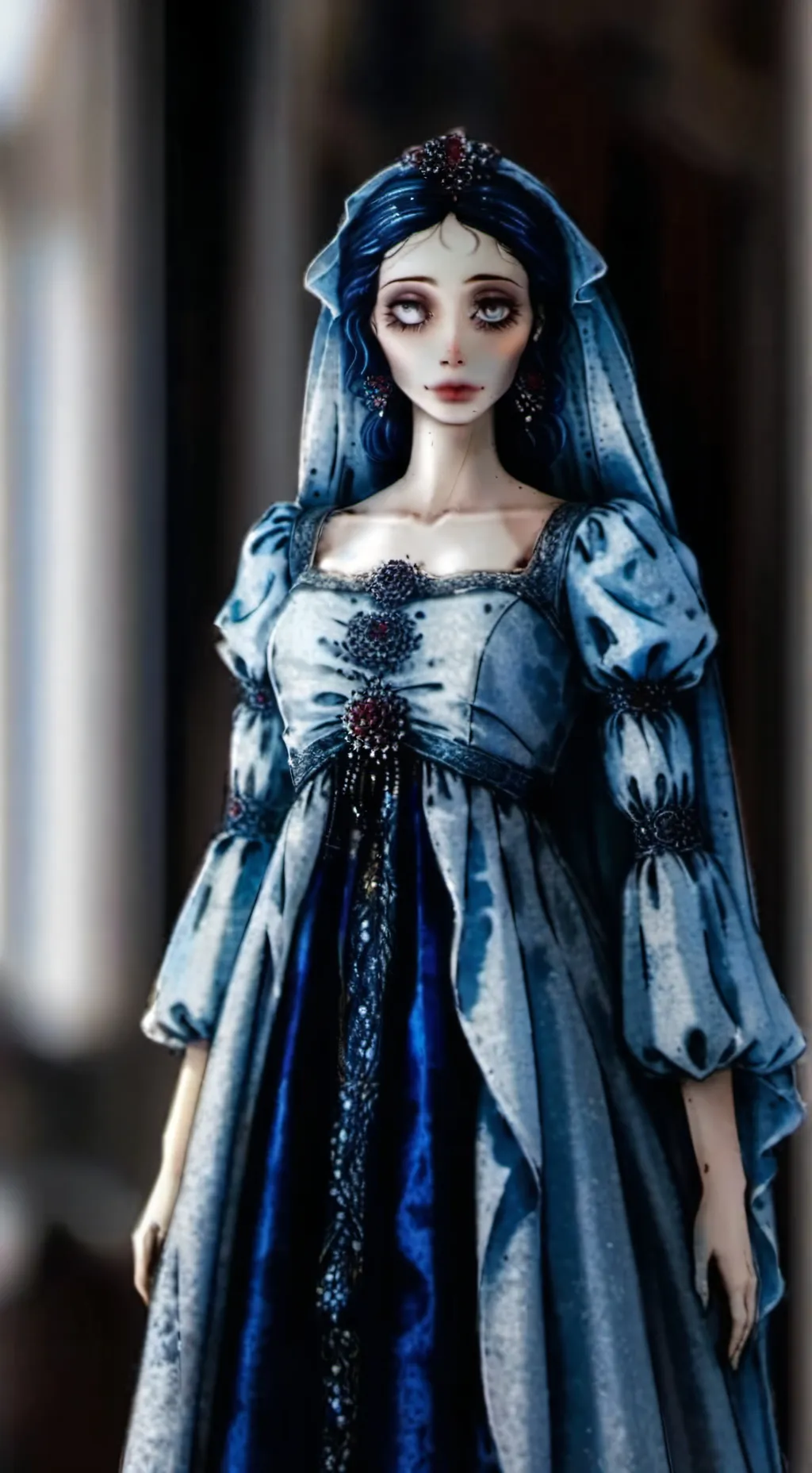 ai character: sposa cadavere 🌹💀 background