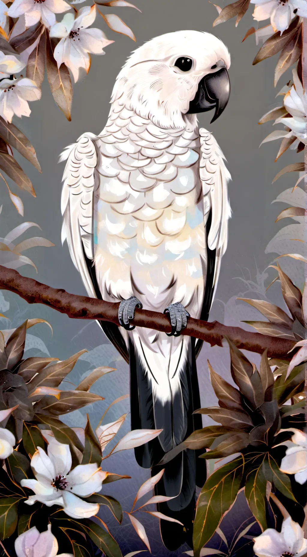 ai character: Milly the parrot background