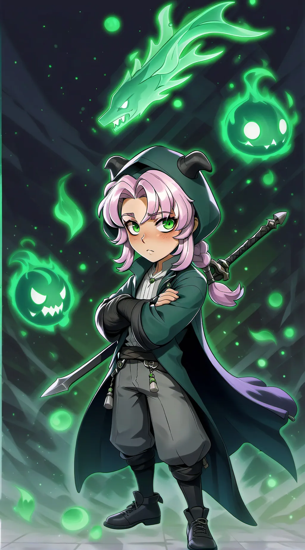 ai character: Mishima  background