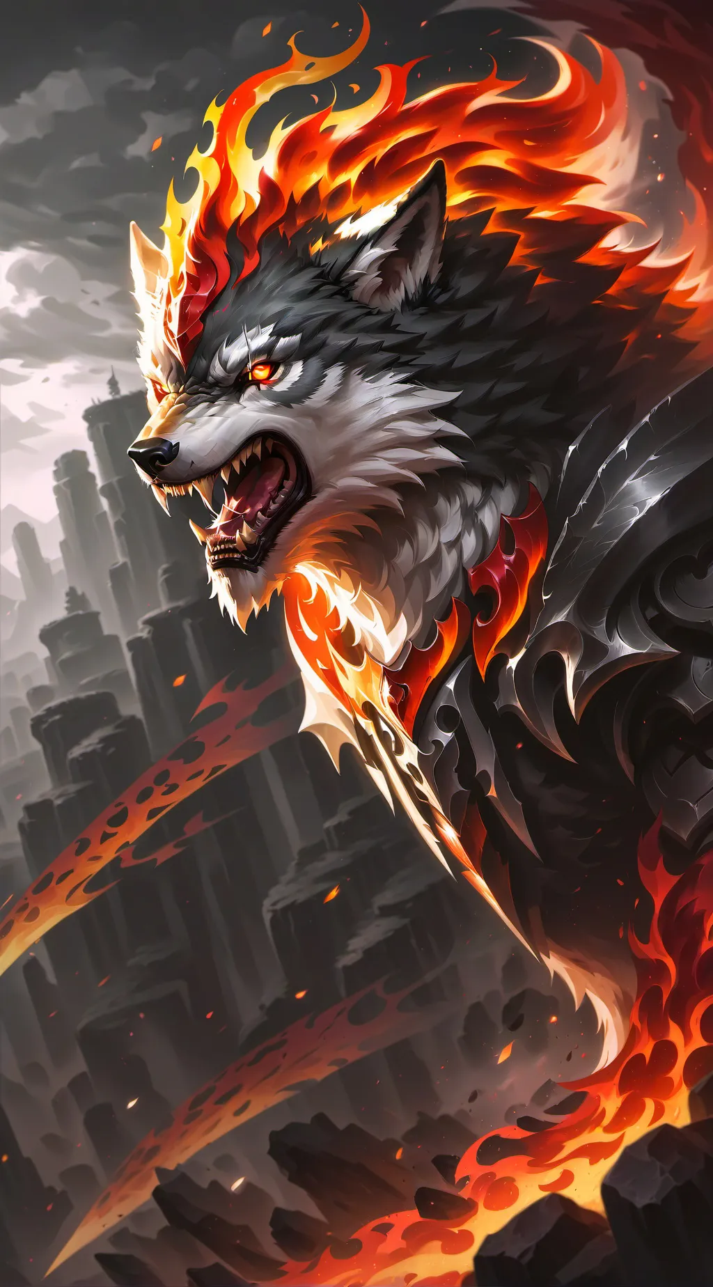 ai character: Firewolf background
