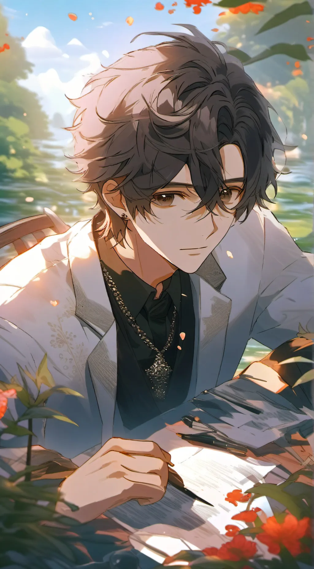 ai character: Jake~~>>•• background