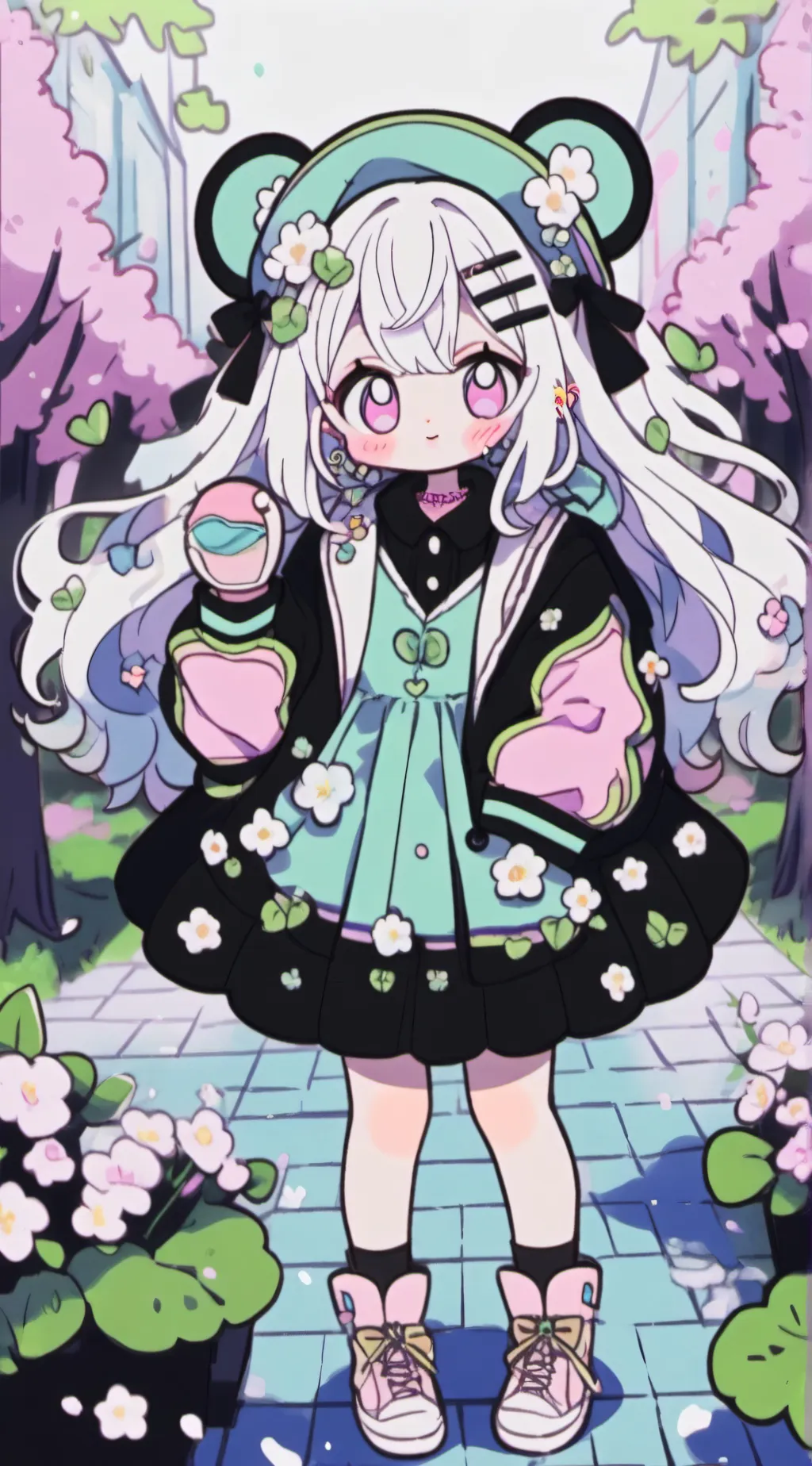 ai character: Olive. background