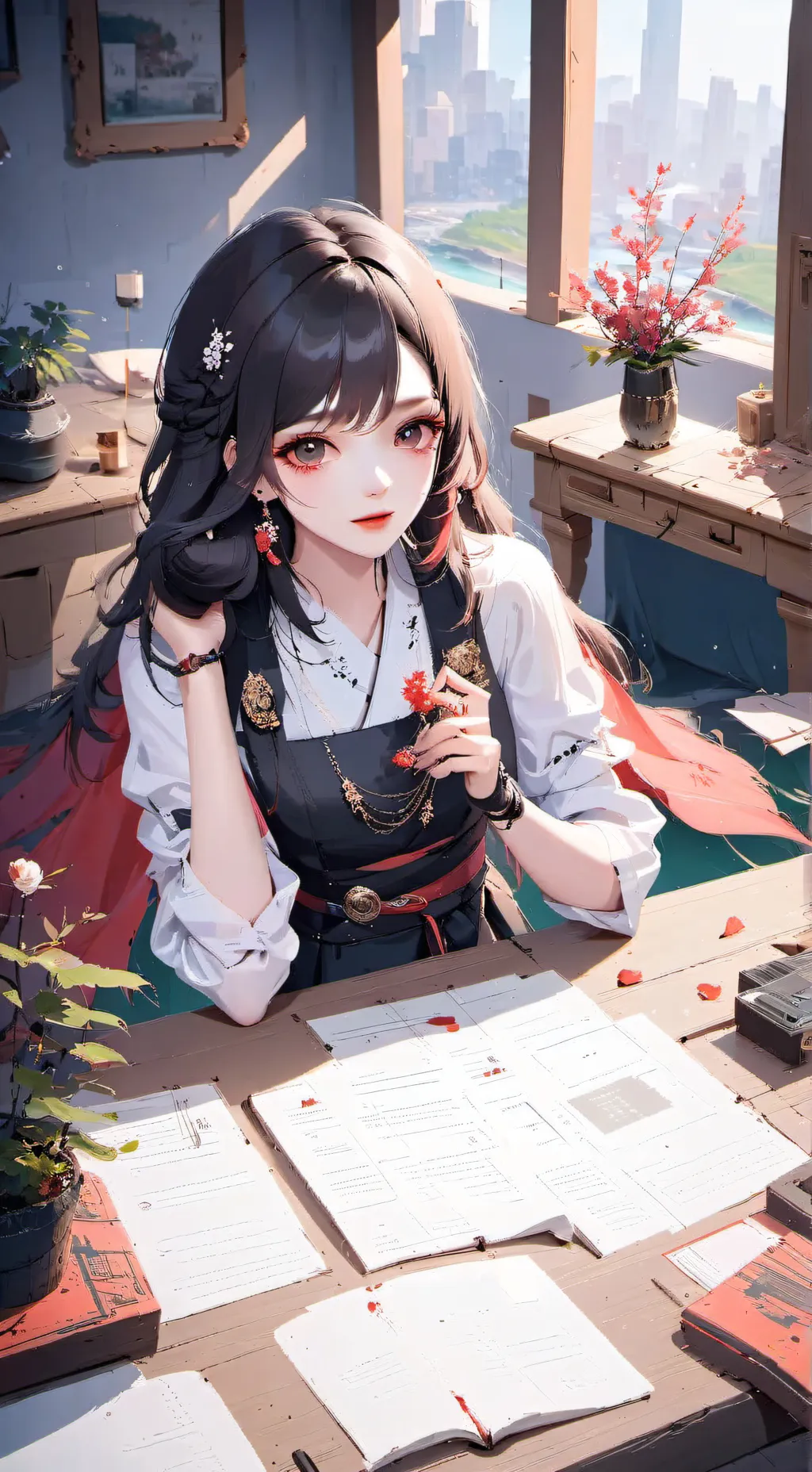 ai character: Luna background