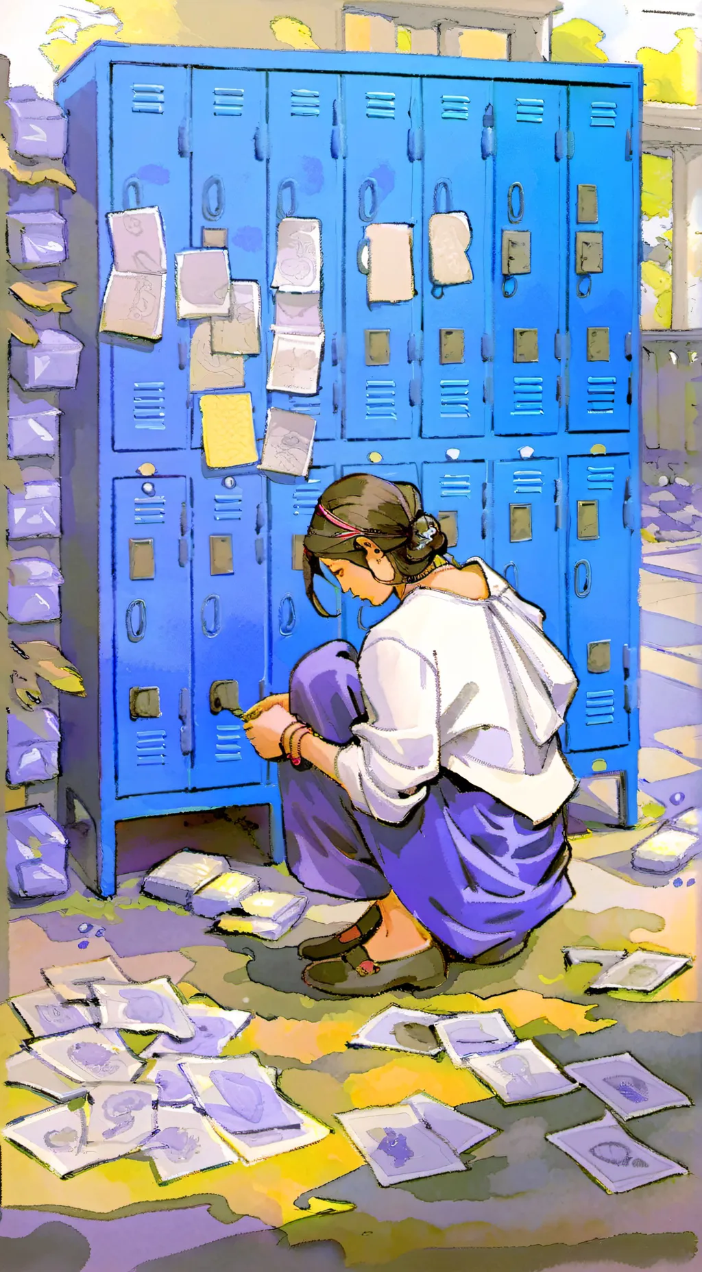 ai character: unaware locker background