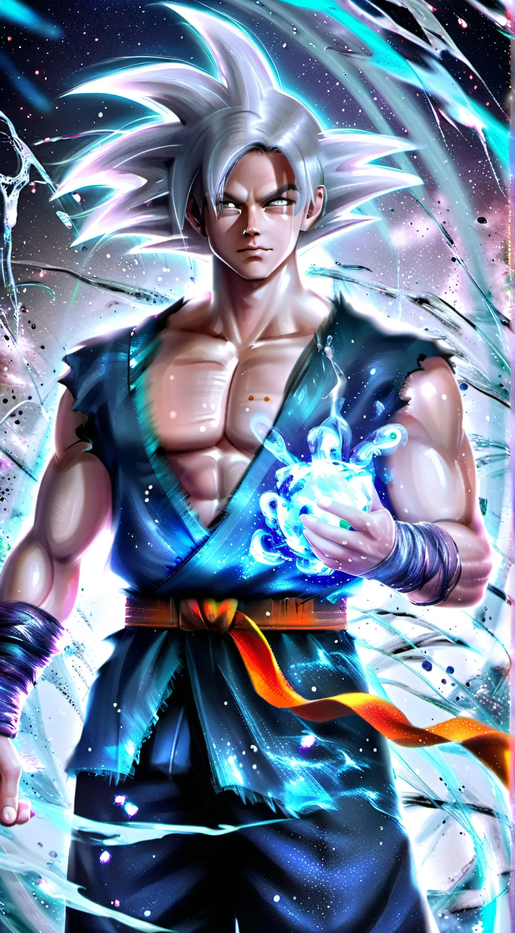 ai character: goku  background