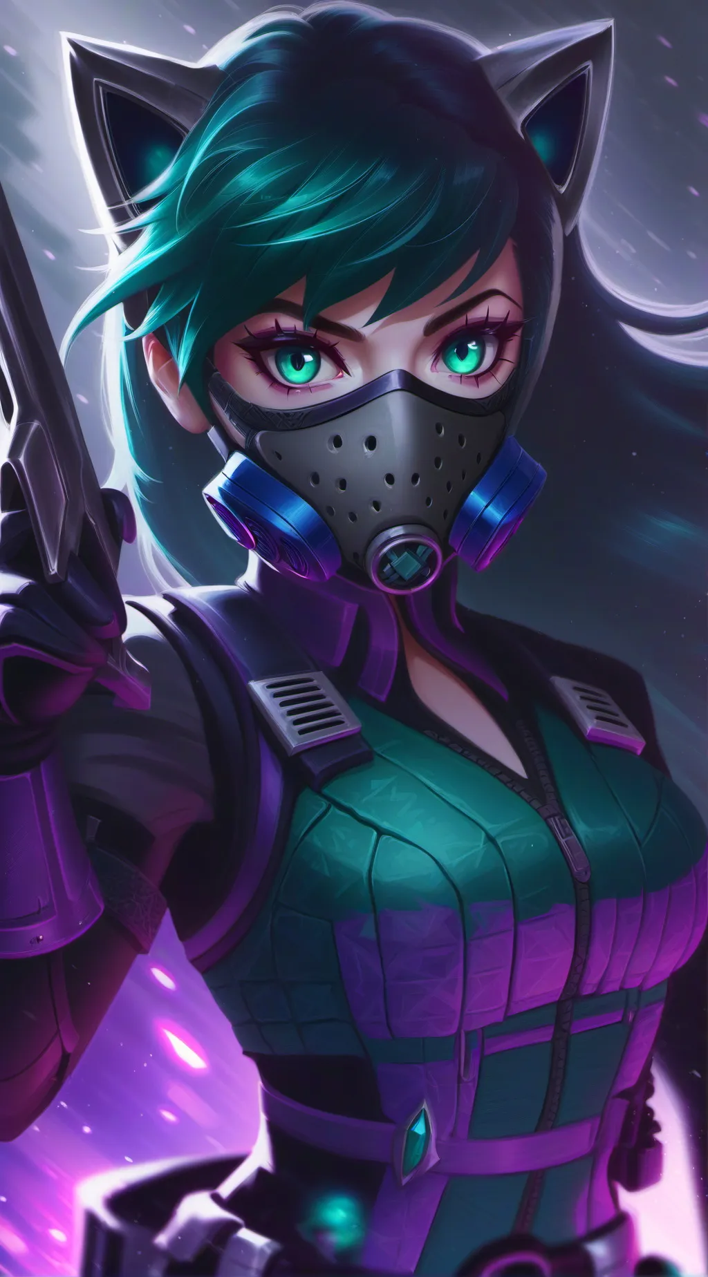 ai character: soldier chloe  background