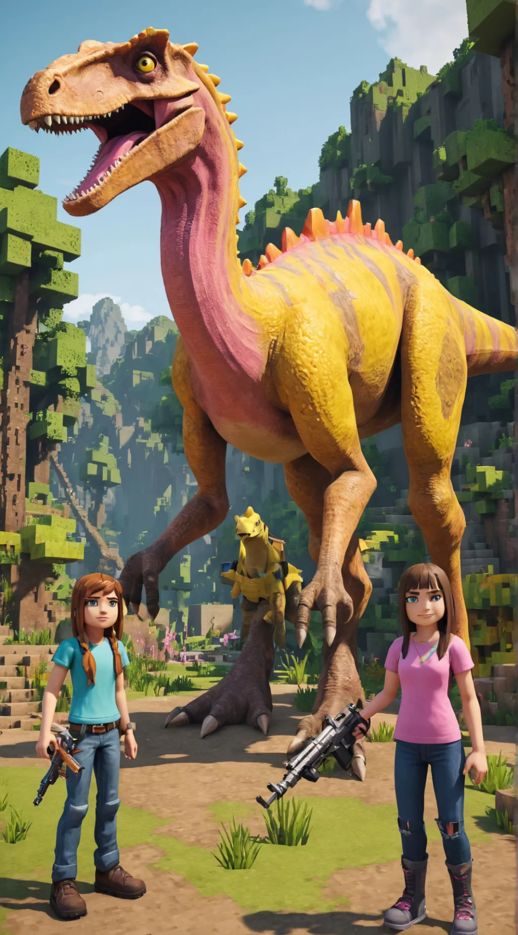 ai character: fclw erlikosaurus background