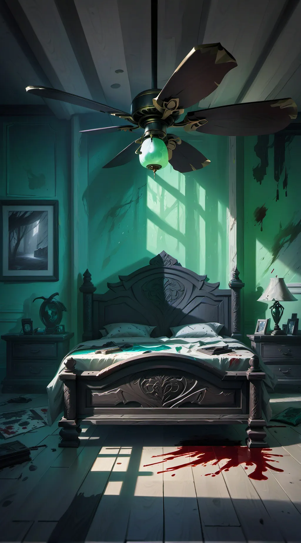 ai character: Horror(?) story background