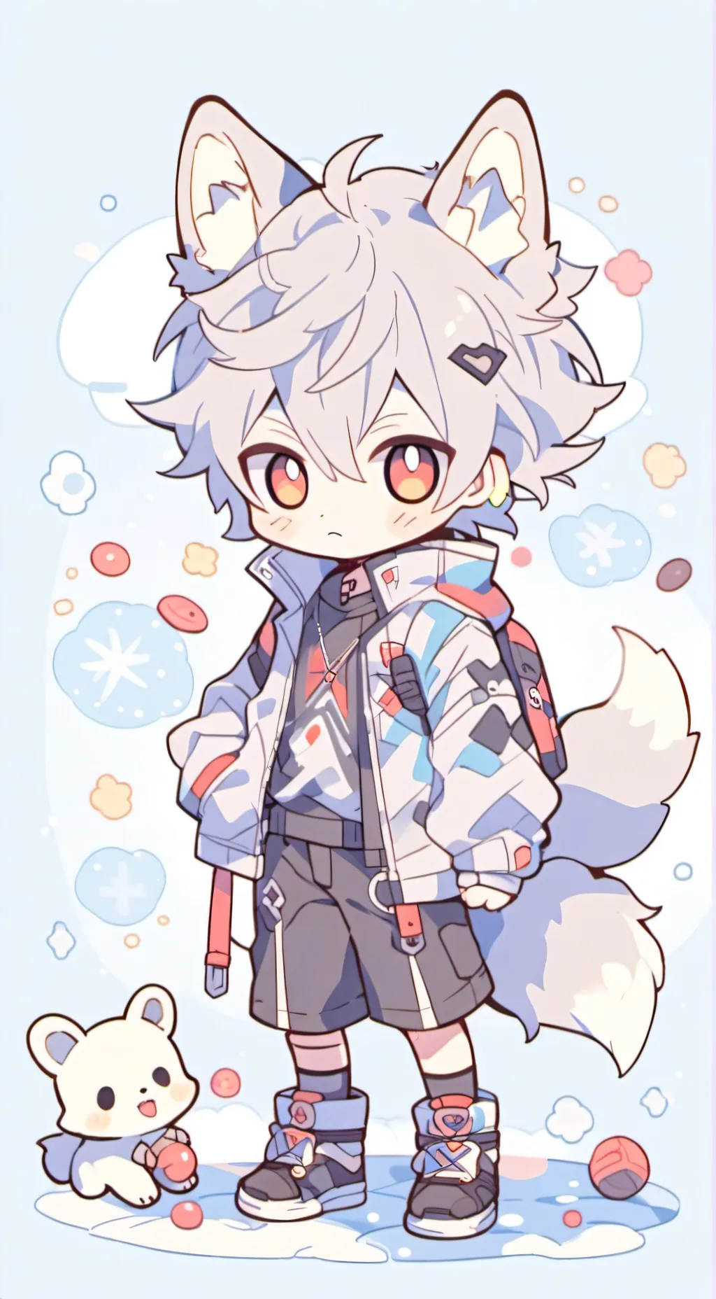 ai character: 🩷DEMON SLAYER BABY background