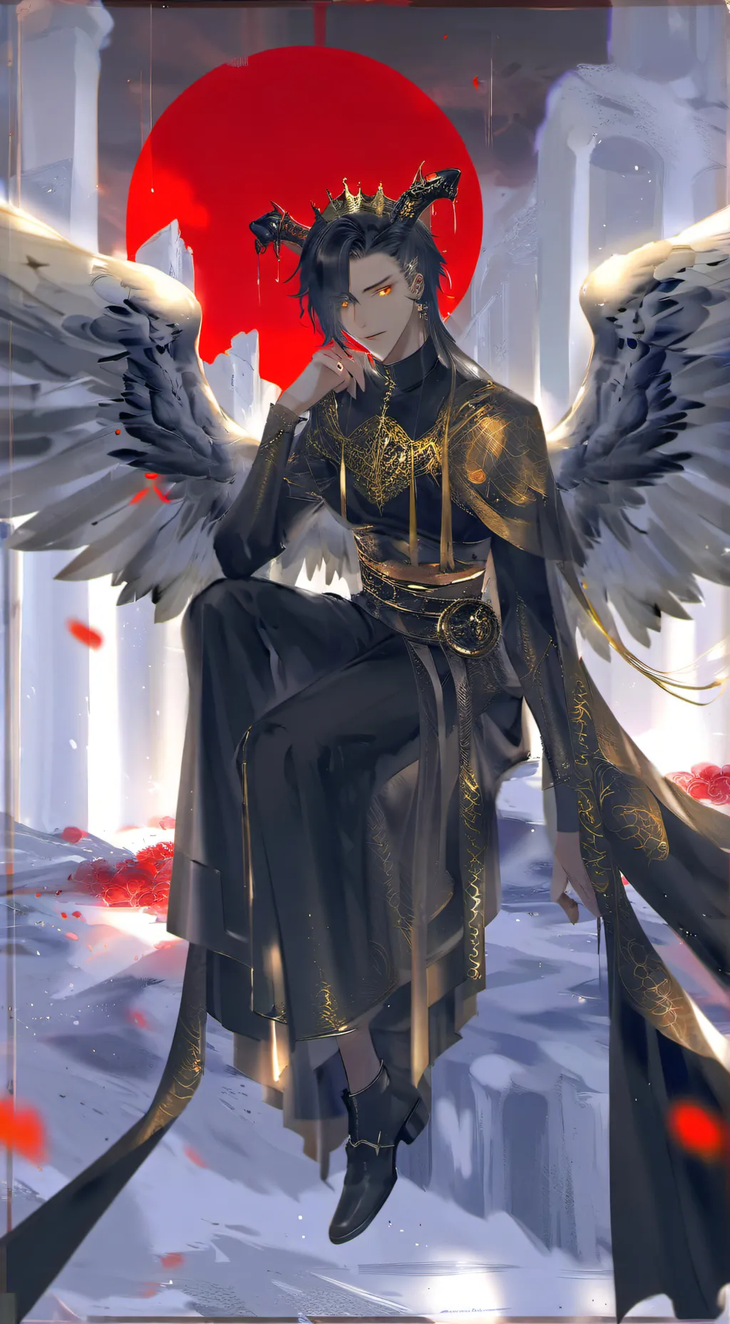 ai character: Demon God background