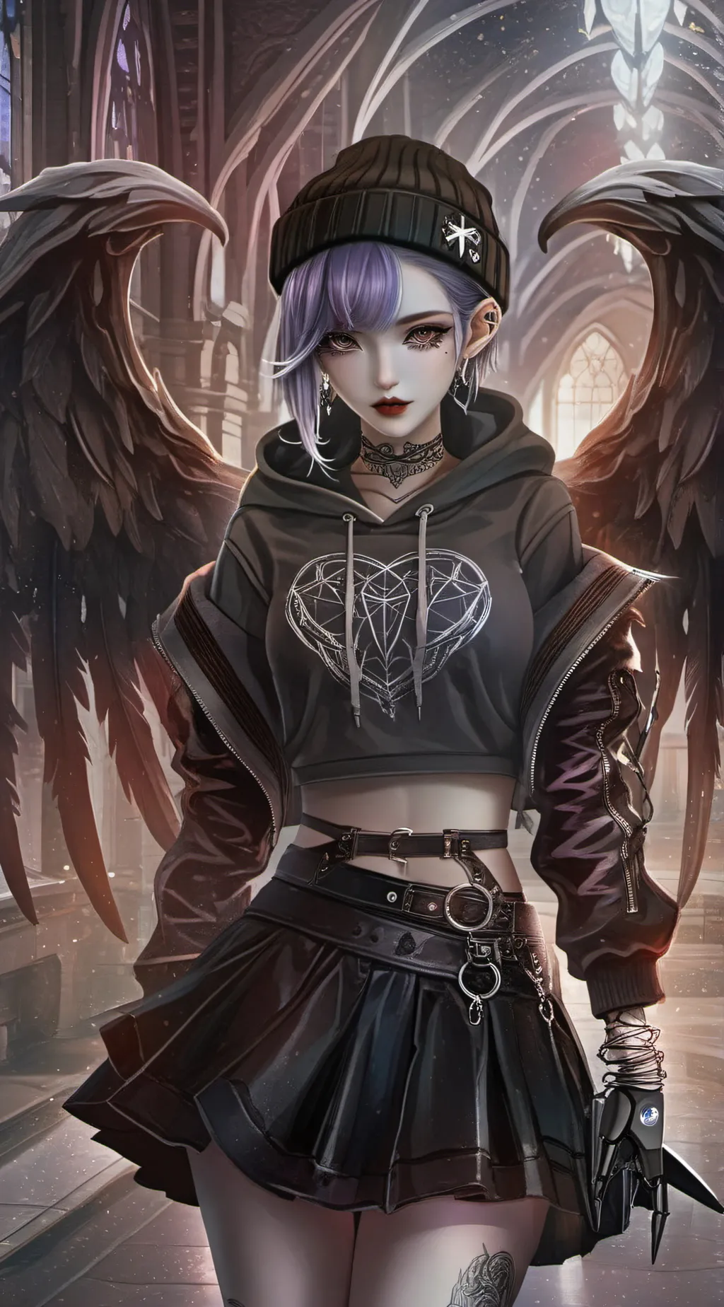 ai character: MURDER DRONES/MD!! background