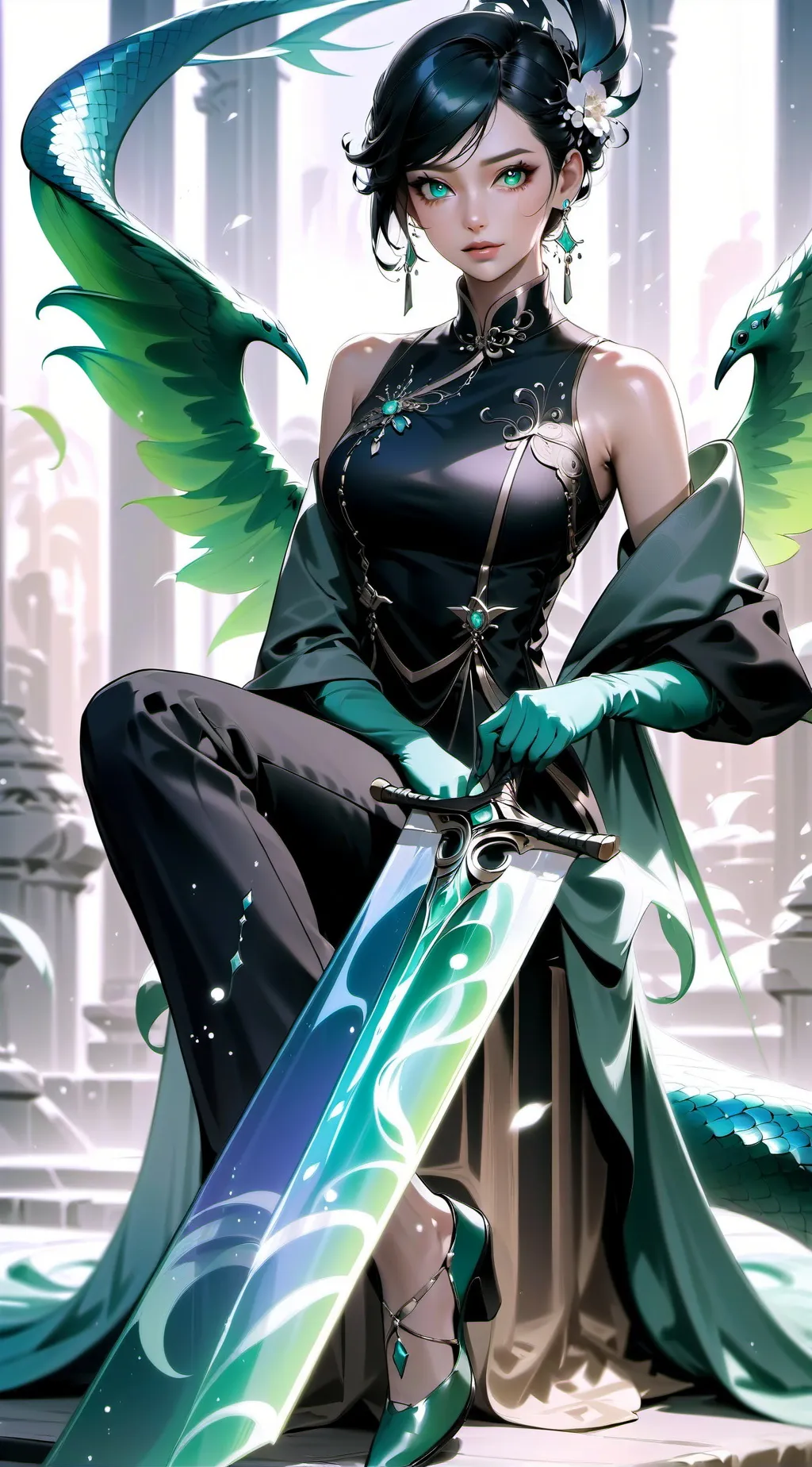 ai character: tueuse  background