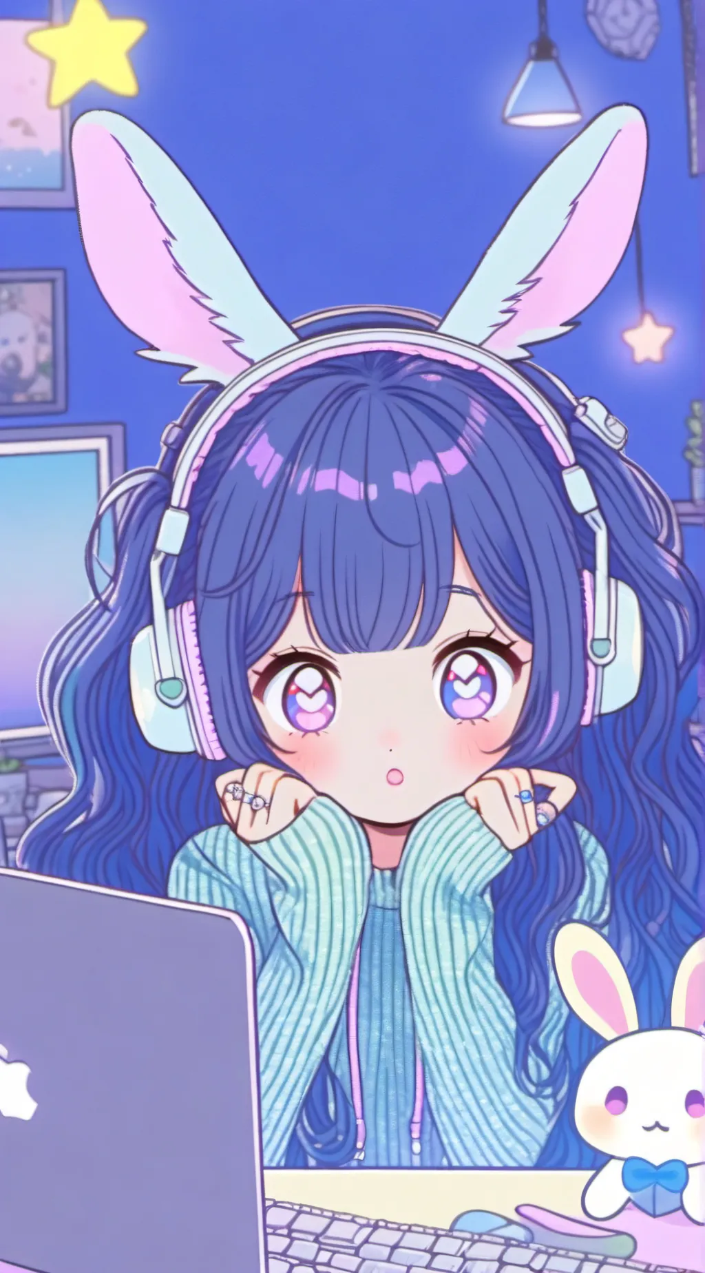ai character: LunaBean background