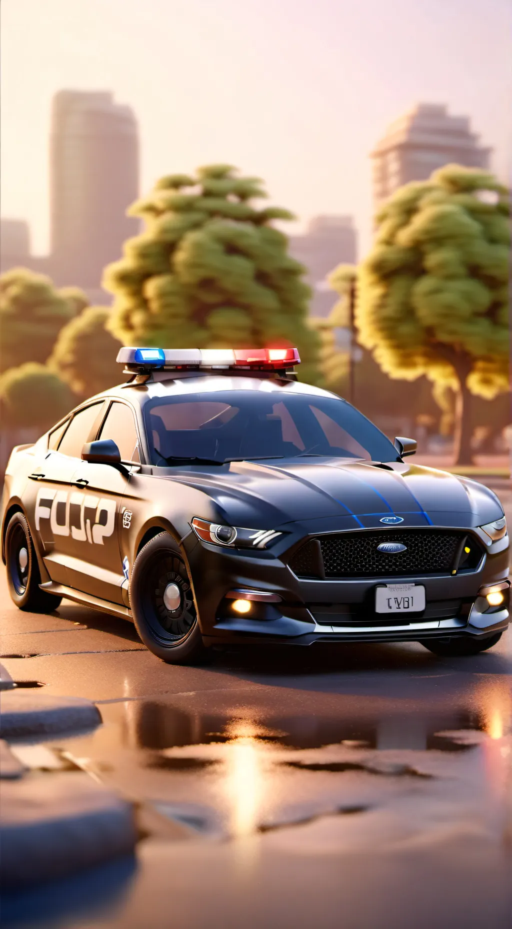 ai character: Police Life background