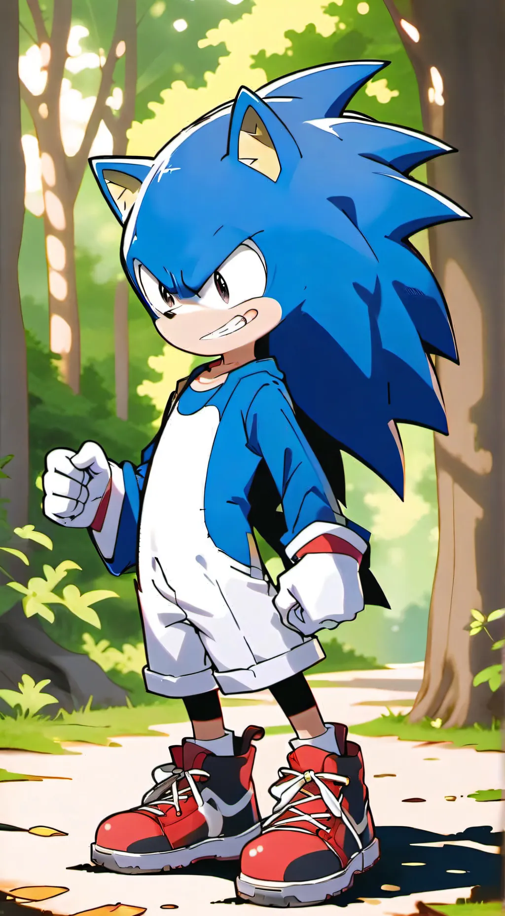 ai character: Sonic L hérisson  background
