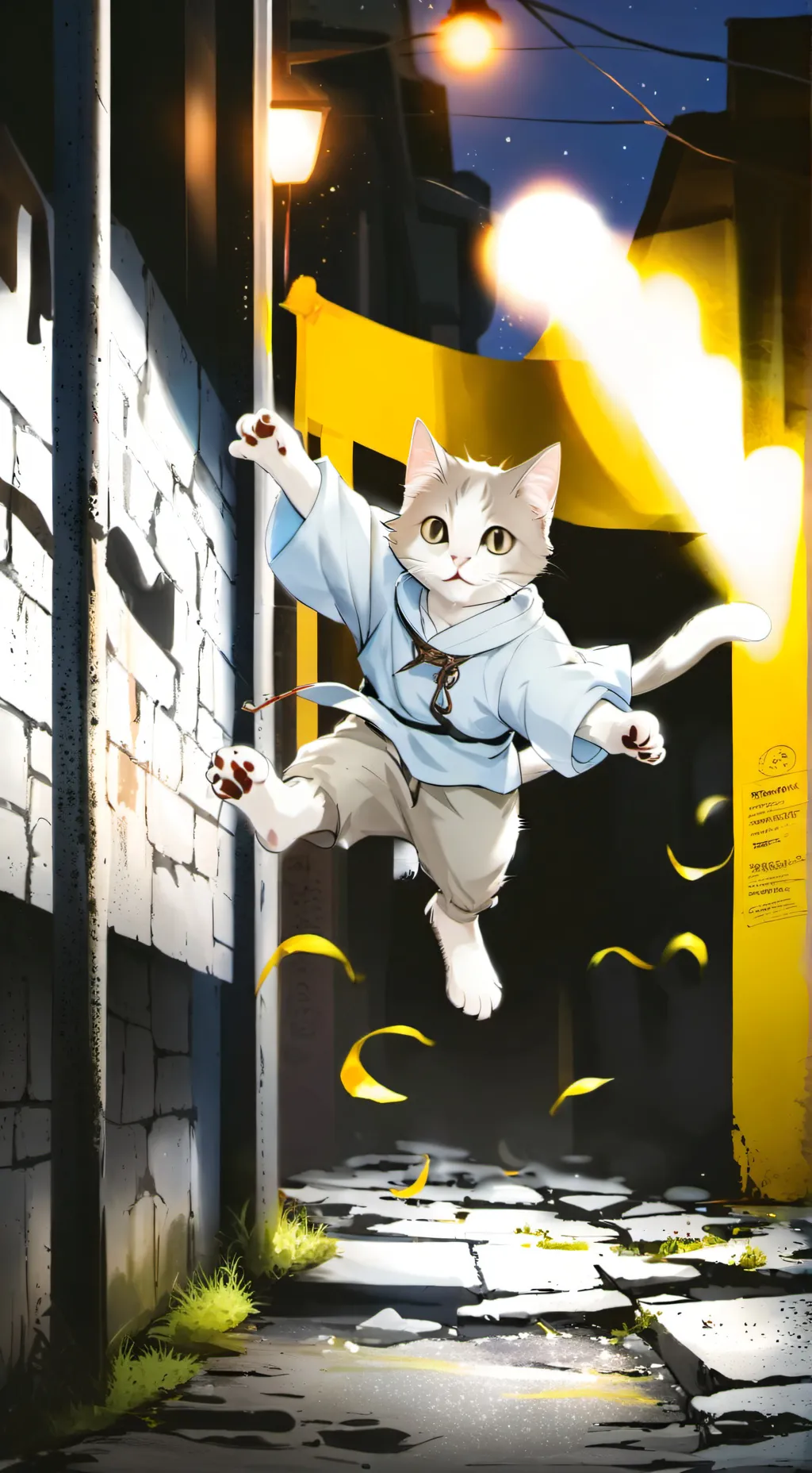 ai character: theif cat background