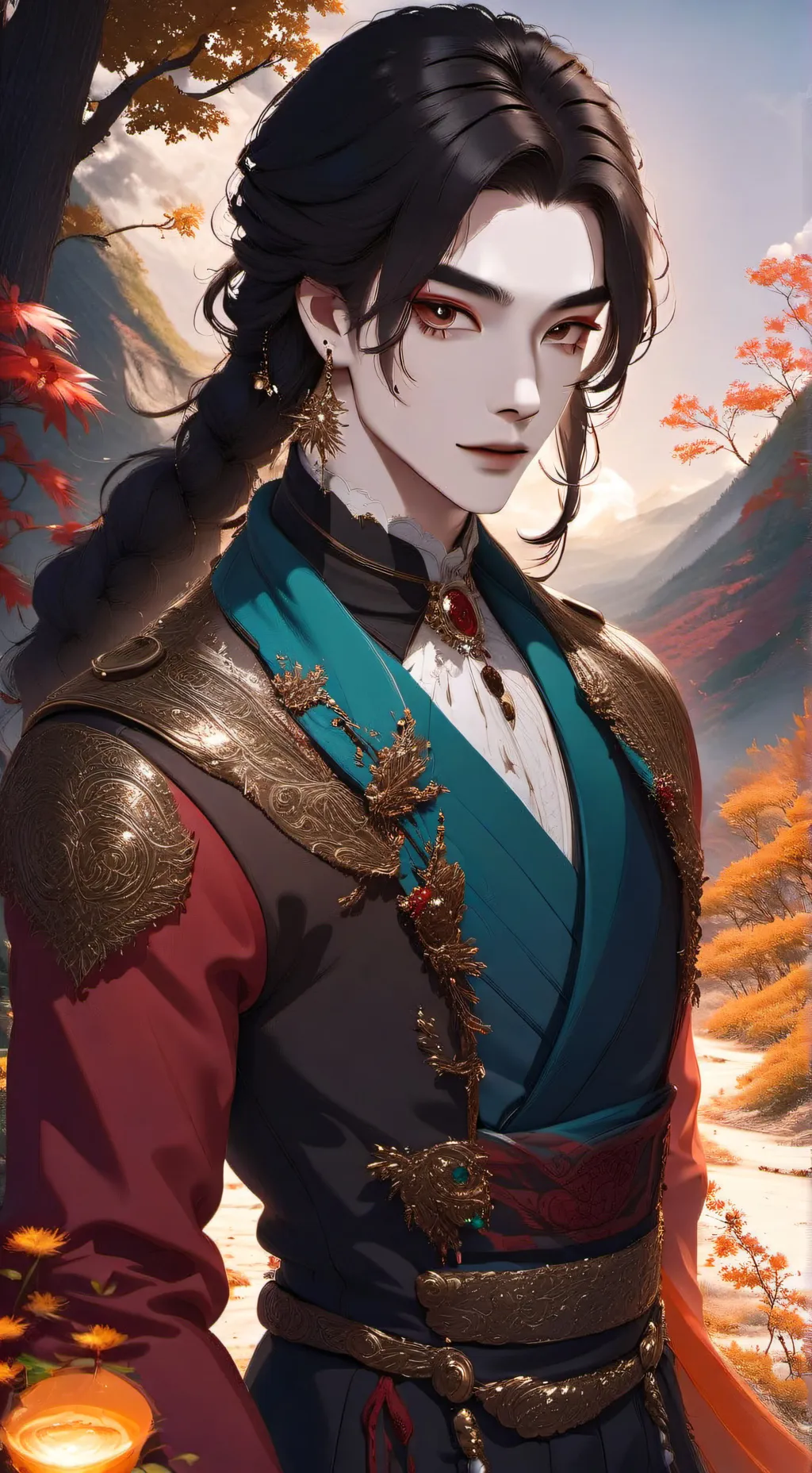 ai character: Hyunjin  background