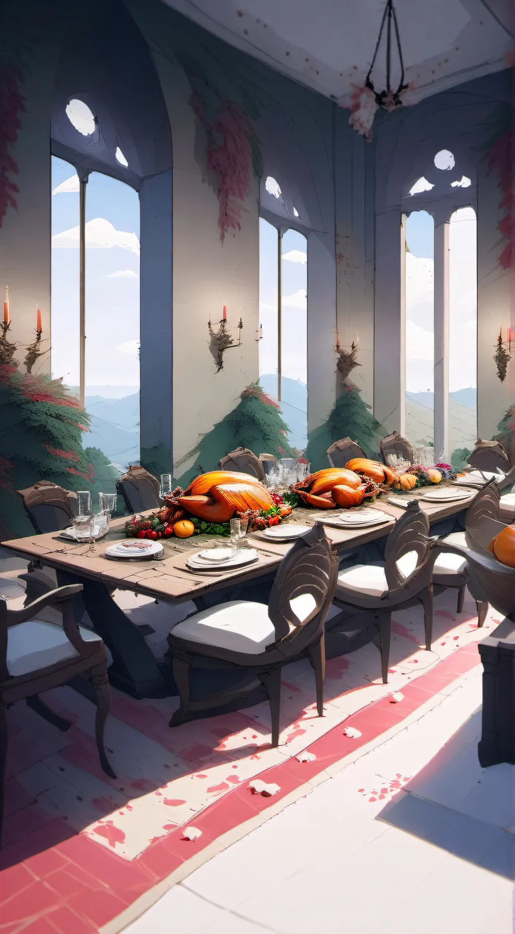 ai character: Lab Holidays #1🦃 background